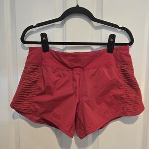 Lululemon Dark Red Running Shorts! Regular Waist Size 8! EUC!